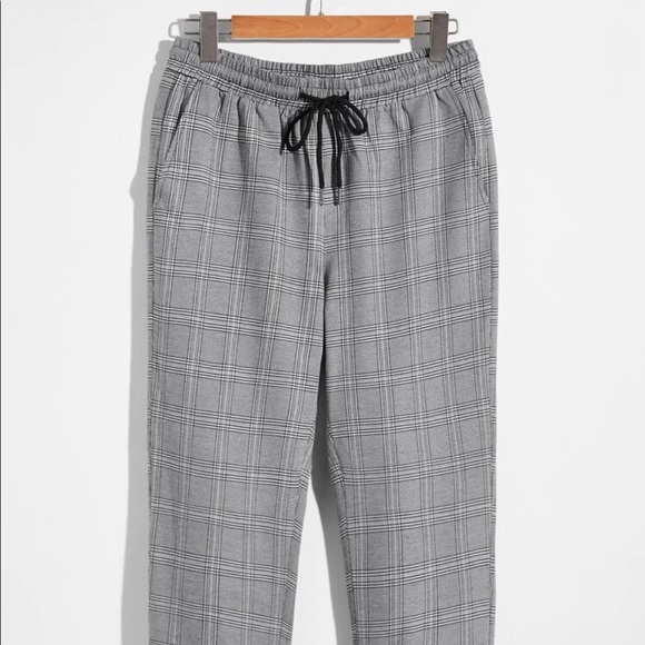 Shein Mens Plaid Thin Joggers - Picture 3 of 4